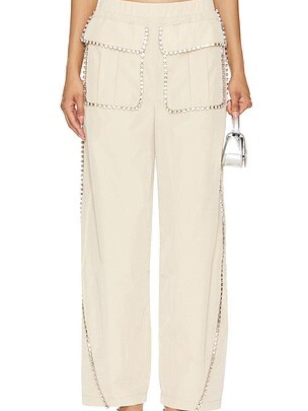 Camila Coelho Aline Pant Light Tan Small